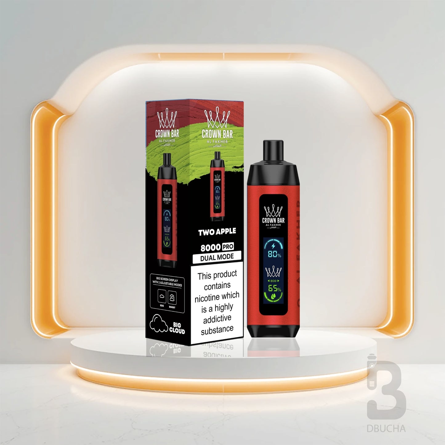 Jednorazówki - E papieros - Polska - Al Fakher - Crown Bar Pro - 8K - Two Apple - Najtańsze