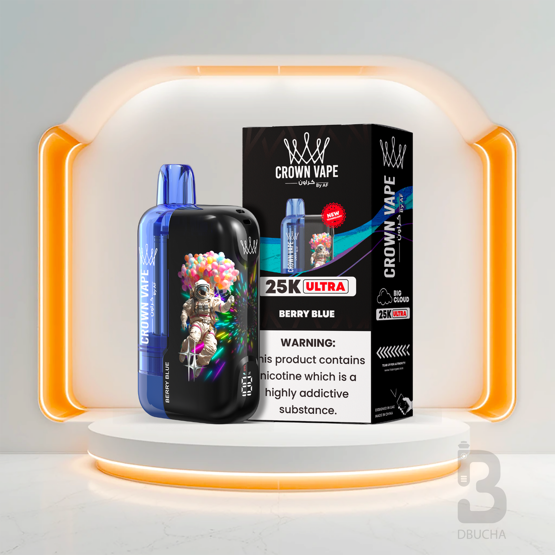 Jednorazówki - E papieros - Polska - Al Fakher - Crown Bar Ultra - 25K - Berry Blue - Najtańsze