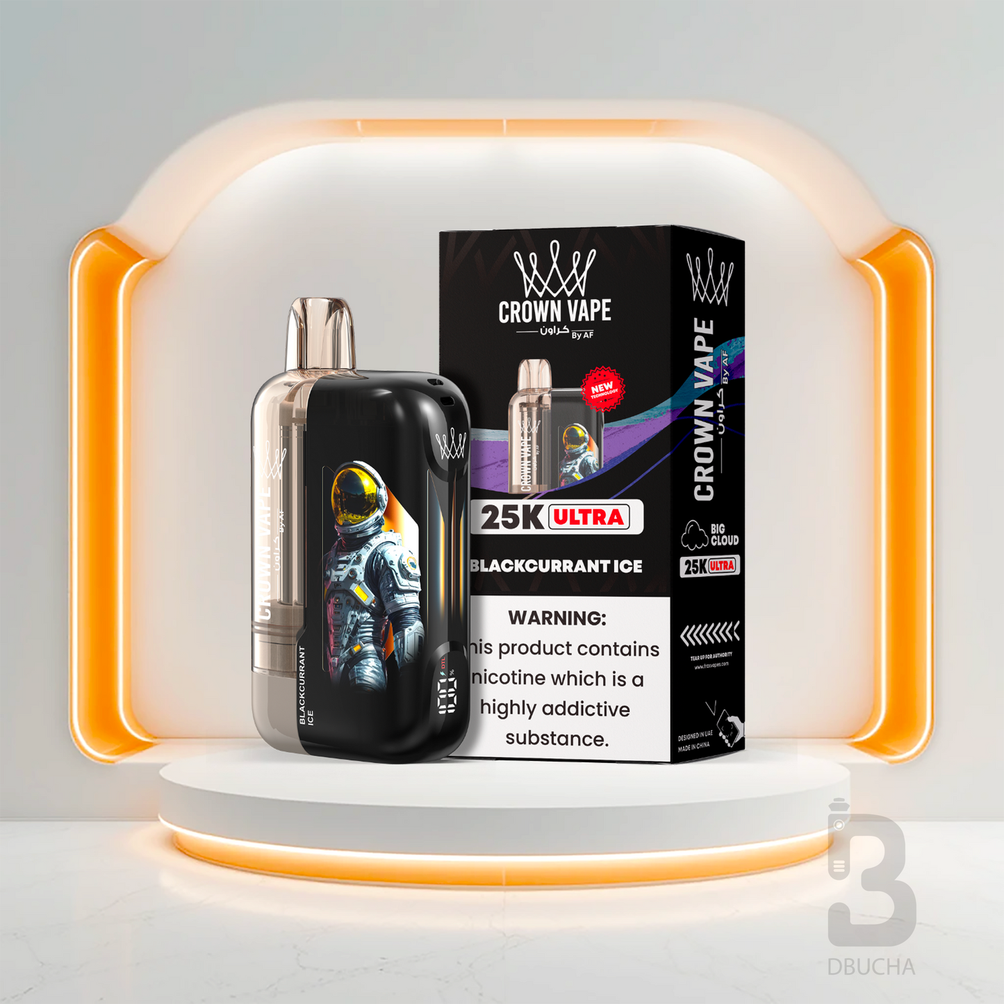 Jednorazówki - E papieros - Polska - Al Fakher - Crown Bar Ultra - 25K - Blackcurrant Ice - Najtańsze