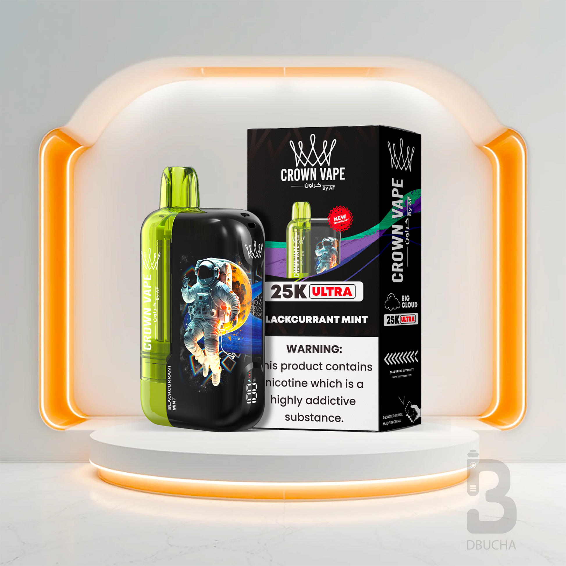 Jednorazówki - E papieros - Polska - Al Fakher - Crown Bar Ultra - 25K - Blackcurrant Mint - Najtańsze