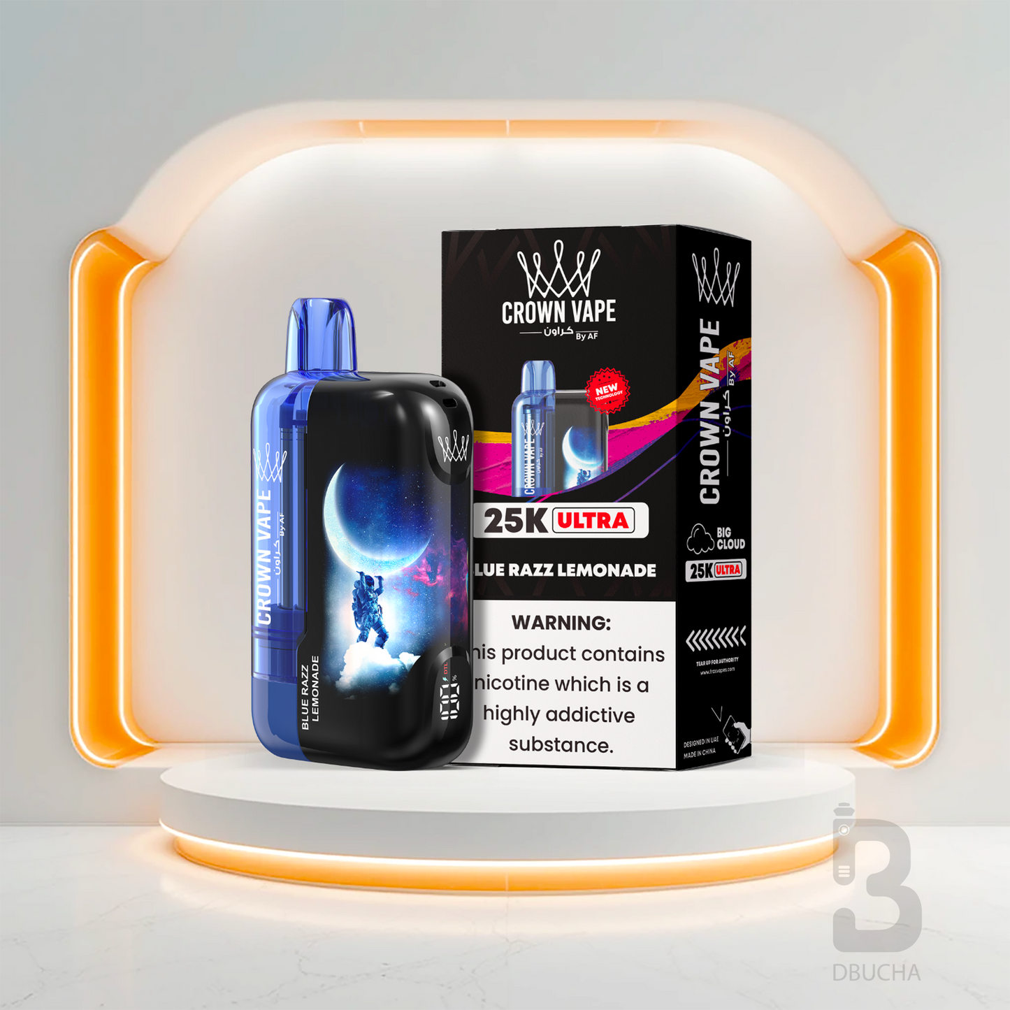 Jednorazówki - E papieros - Polska - Al Fakher - Crown Bar Ultra - 25K - Blue Razz Lemonade - Najtańsze