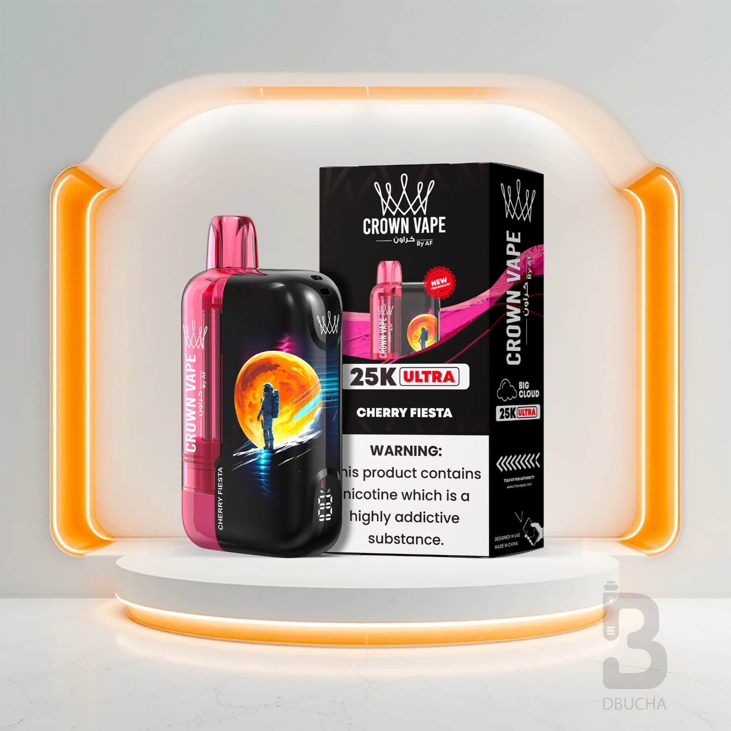 Jednorazówki - E papieros - Polska - Al Fakher - Crown Bar Ultra - 25K - Cherry Fiesta - Najtańsze