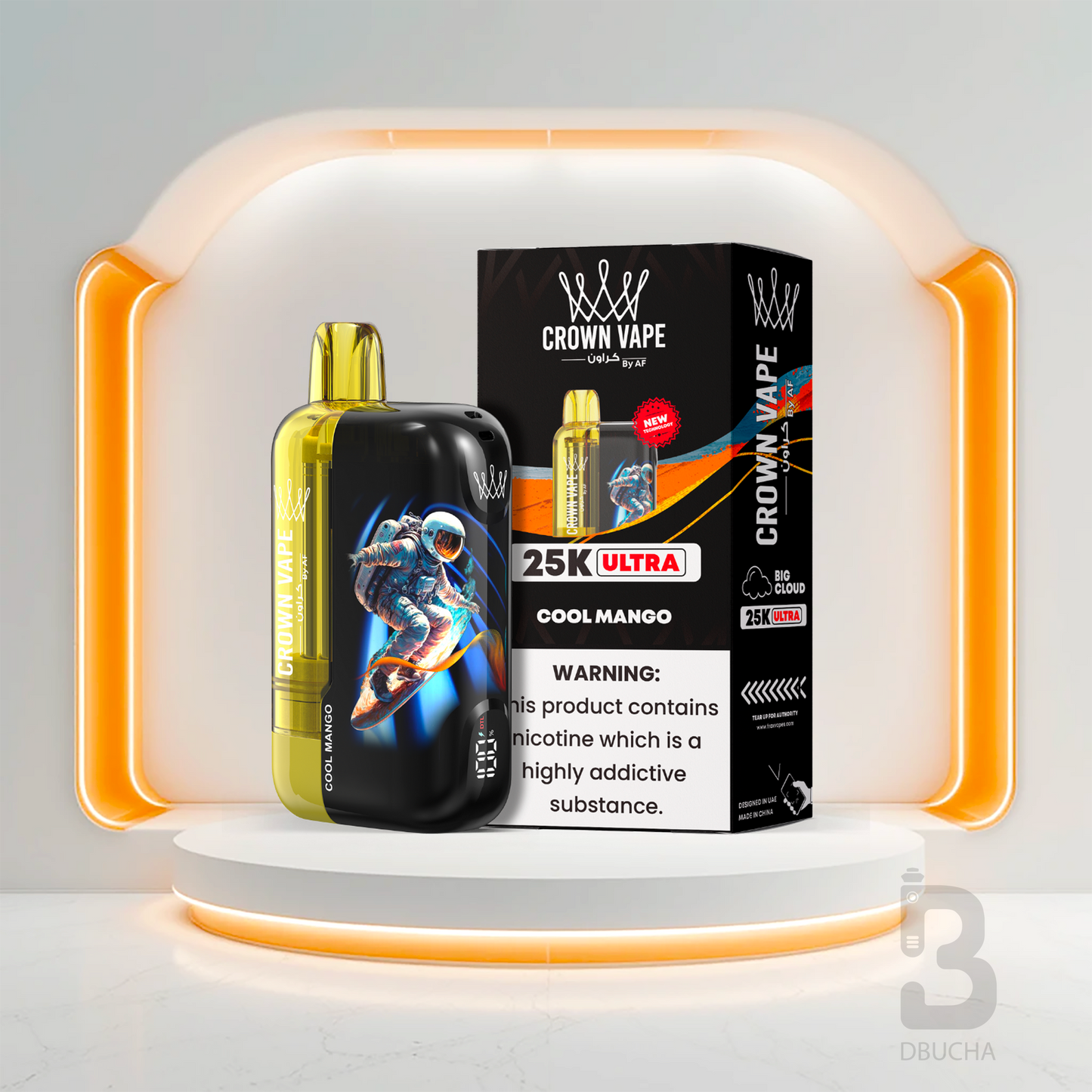 Jednorazówki - E papieros - Polska - Al Fakher - Crown Bar Ultra - 25K - Cool Mango - Najtańsze