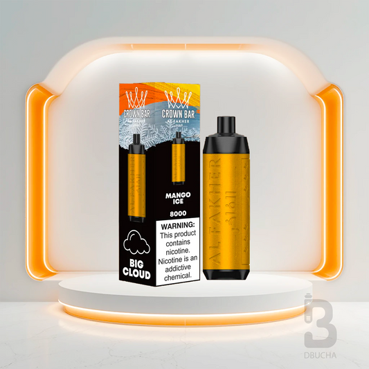 Jednorazówki - E papieros - Polska - Al Fakher - Crown Bar - 8K - Mango Ice - Najtańsze