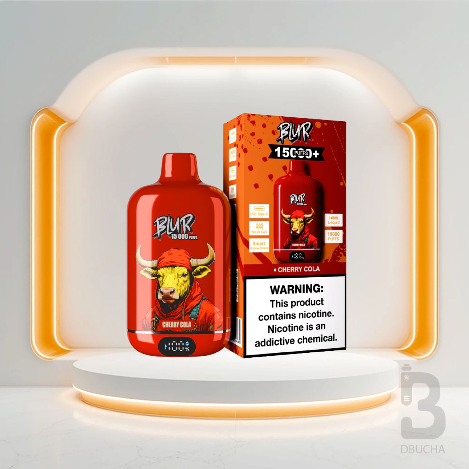 Jednorazówki - E papieros - Polska - Blur 15000 - 15K - Cherry Cola - Najtańsze