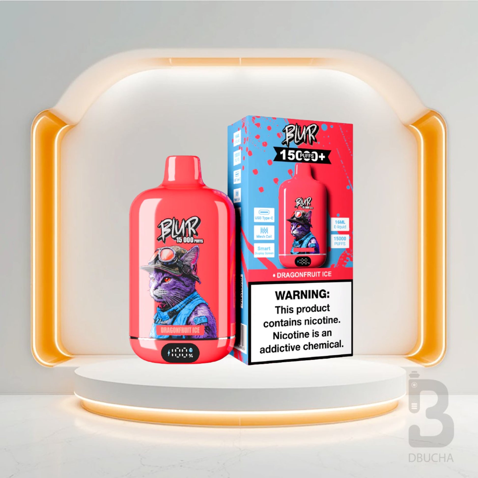 Jednorazówki - E papieros - Polska - Blur 15000 - 15K - Dragonfruit Ice - Najtańsze