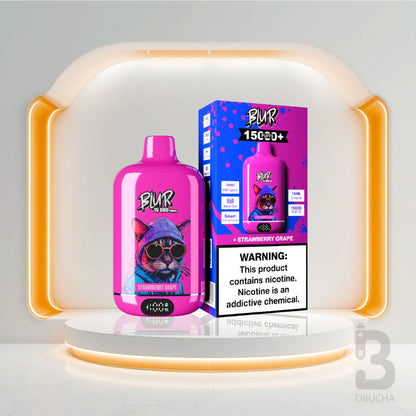 Jednorazówki - E papieros - Polska - Blur 15000 - 15K - Strawberry Grape - Najtańsze
