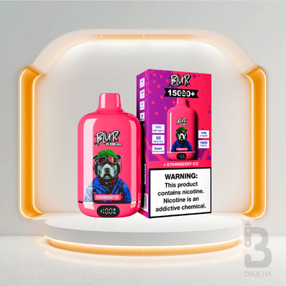 Jednorazówki - E papieros - Polska - Blur 15000 - 15K - Strawberry Ice - Najtańsze