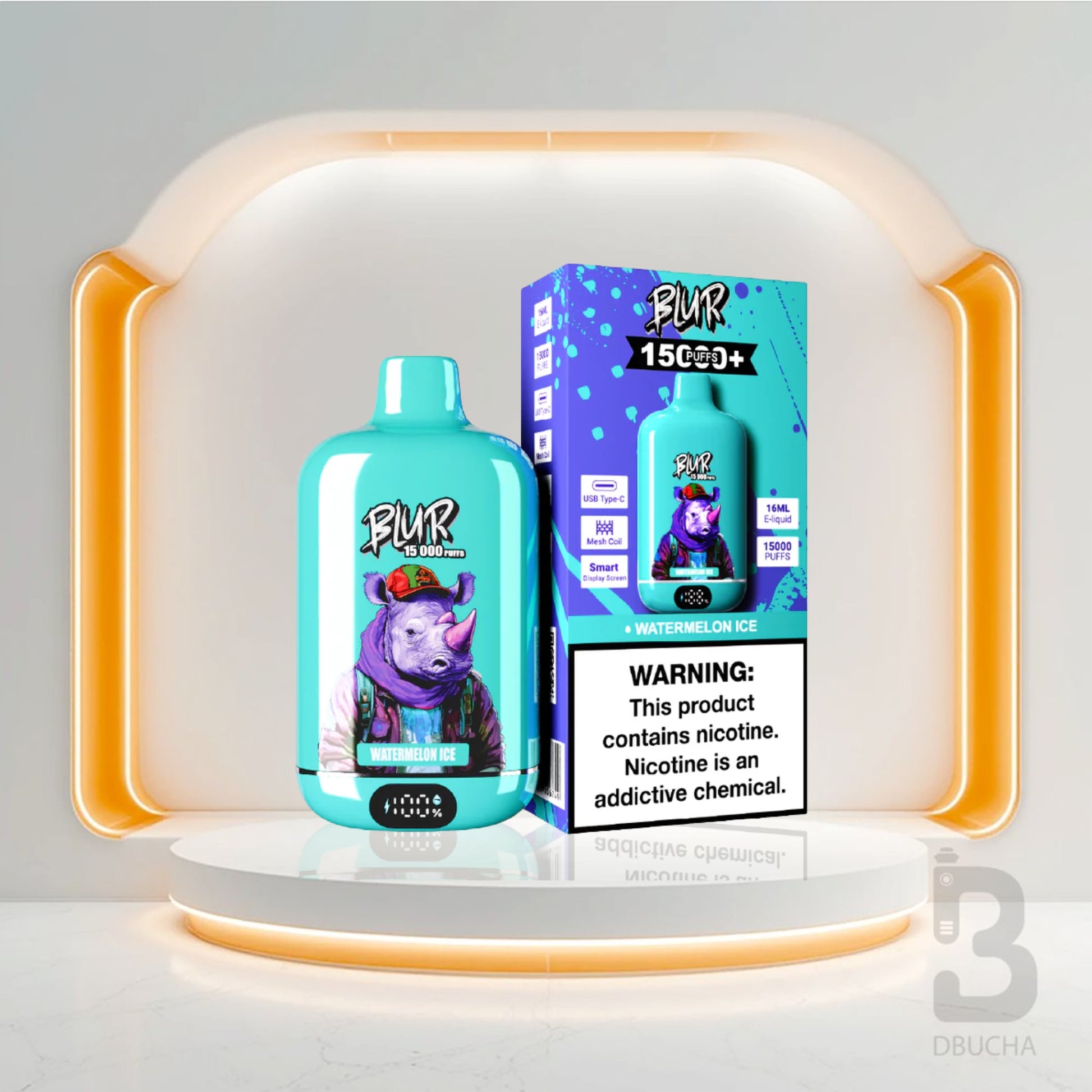 Jednorazówki - E papieros - Polska - Blur 15000 - 15K - Watermelon Ice - Najtańsze