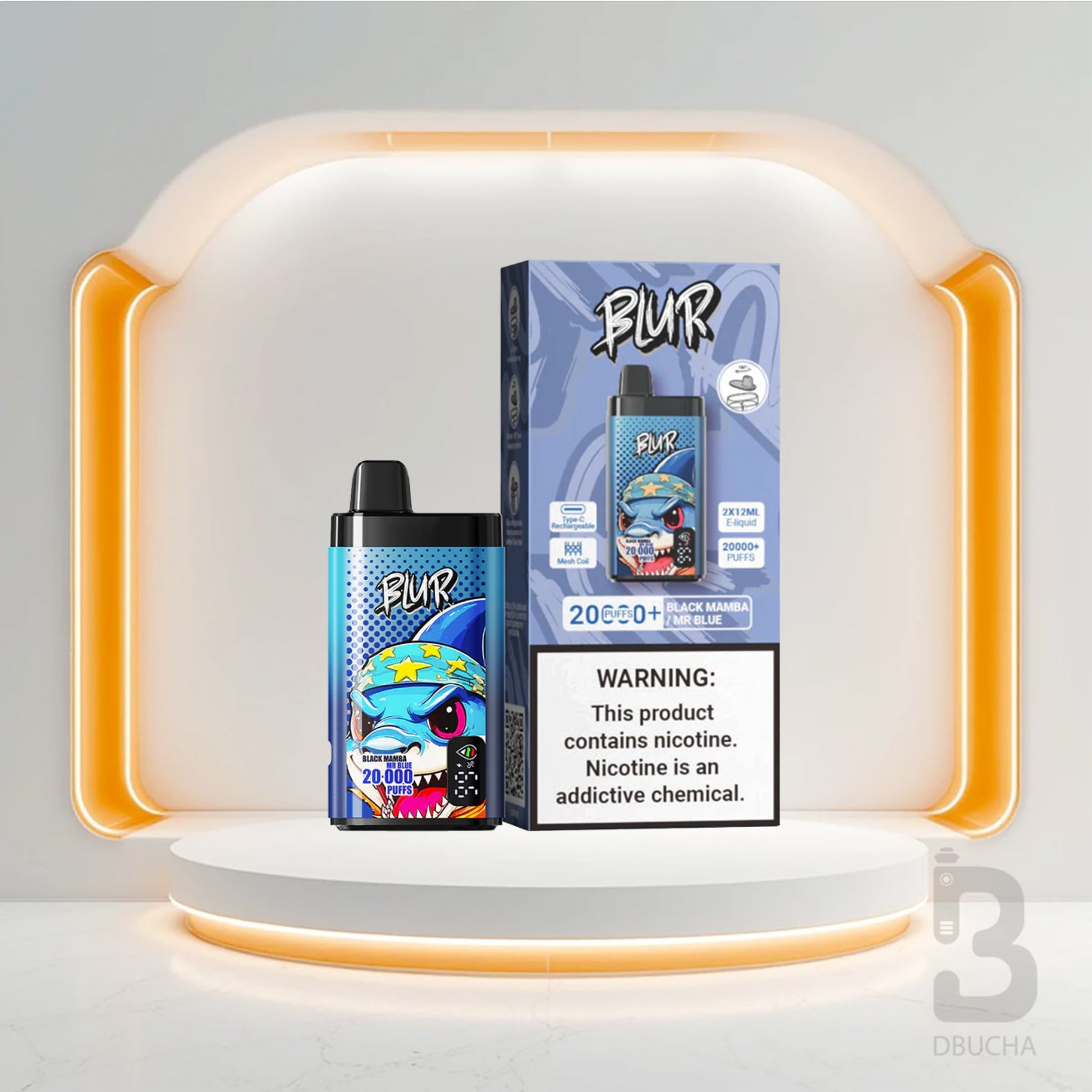 Jednorazówki - E papieros - Polska - Blur 20000 - 20K - Black Mamba & Mr Blue - Najtańsze