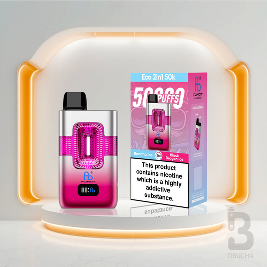 Jednorazówki - E papieros -Fumot-Eco-2-w-1-50K -Grape Banana Ice Black Dragon Ice- Najtańsze