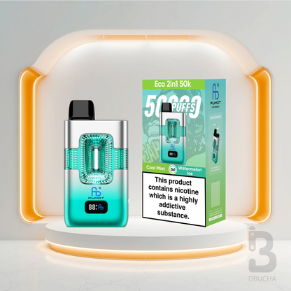Jednorazówki - E papieros -Fumot-Eco-2-w-1-50K -Cool Mint Watermelon Ice - Najtańsze