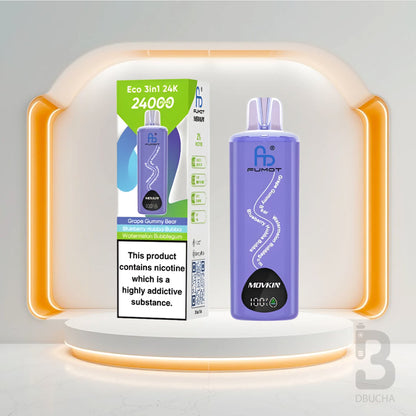 Jednorazówki - E papieros - Fumot Eco 3w1 - 24K Buchow - Grape Gummy Bear Blueberry Hubba Bubba - Watermelon Bubblegum - Najtańsze