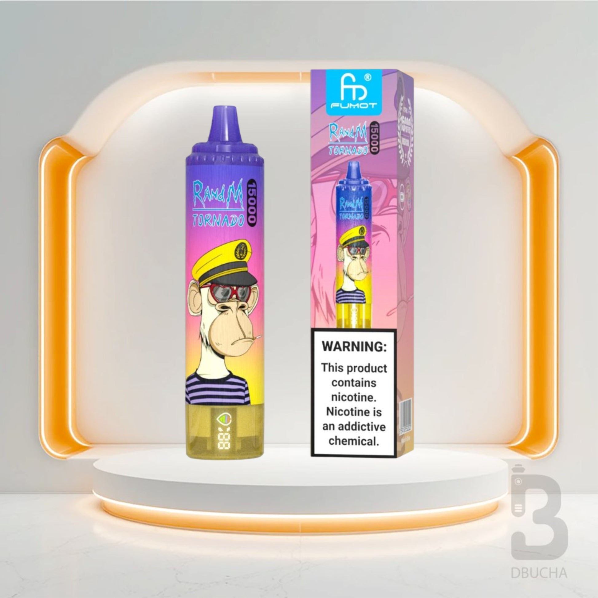 Jednorazówki - E papieros - Polska - Fumot - Tornado - 15K - Peach Blueberry Candy - Najtańsze