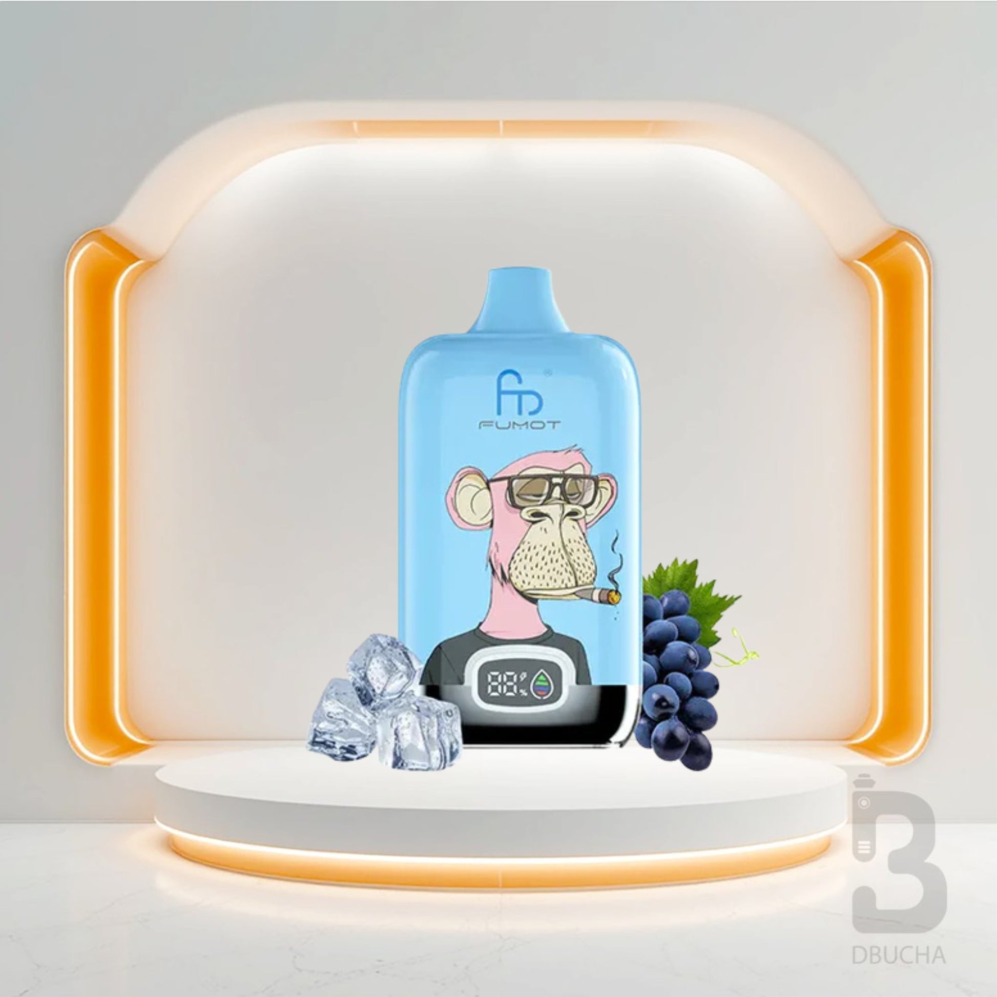 Jednorazówki - E papieros - Polska - Fumot - Digital Box - 12K - Grape Ice - Najtańsze