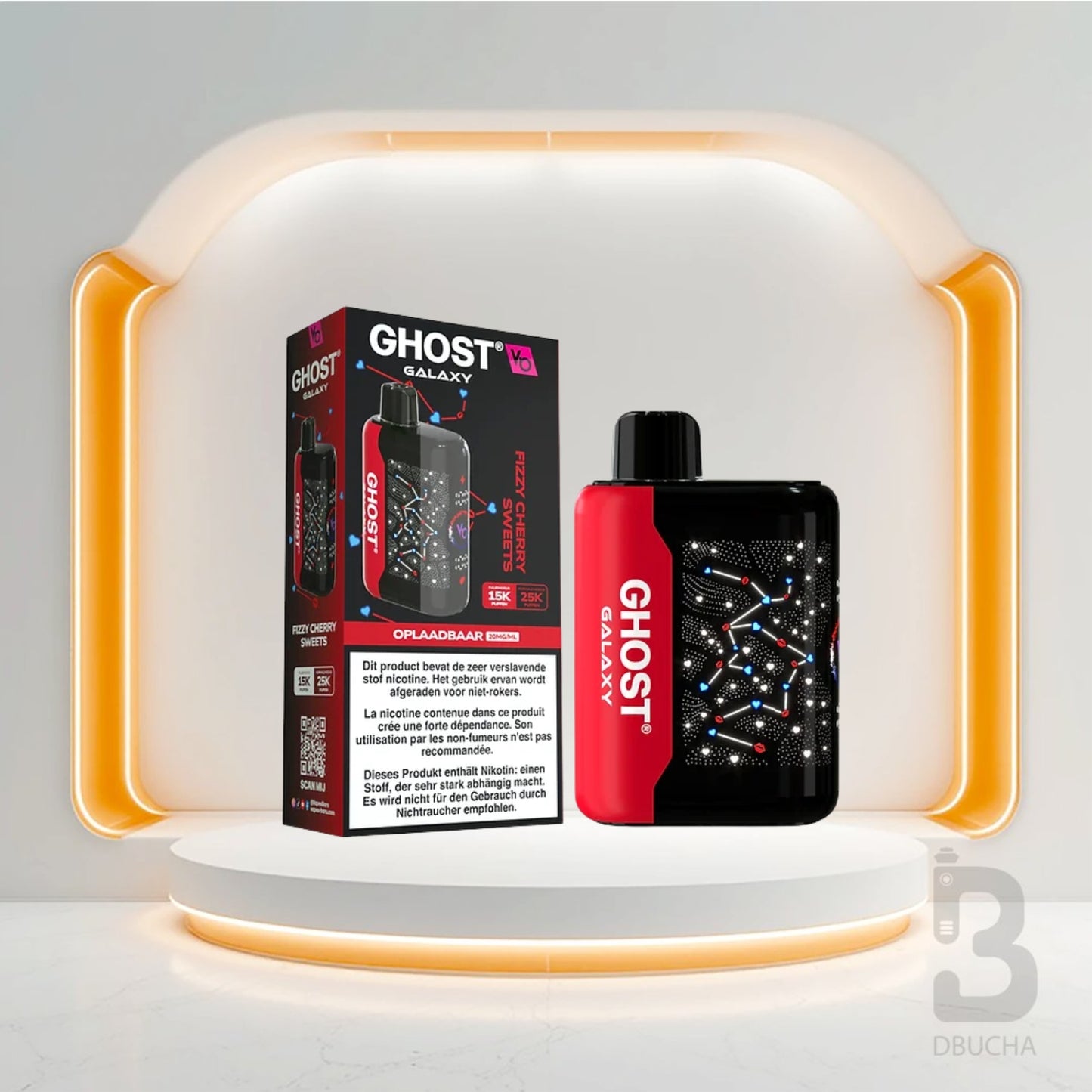 Jednorazówki - E papieros - Polska - Ghost - Galaxy - 25K - Fizzy Cherry Sweets - Najtańsze