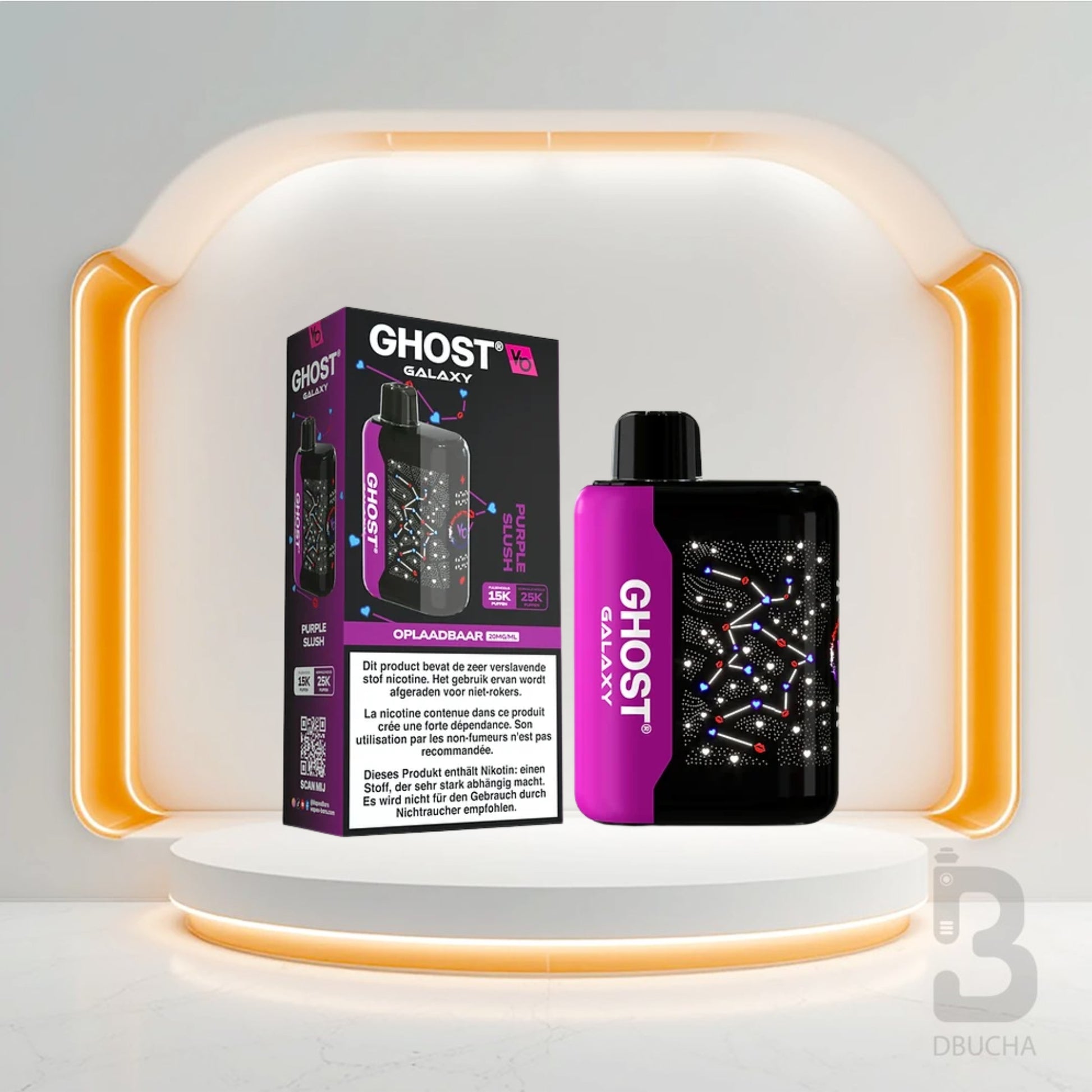 Jednorazówki - E papieros - Polska - Ghost - Galaxy - 25K - Purple Slush - Najtańsze