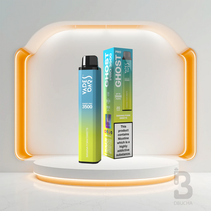 Jednorazówki - E papieros - Polska - Ghost - Pro - 3.5K - Banana Foam Sweets - Najtańsze