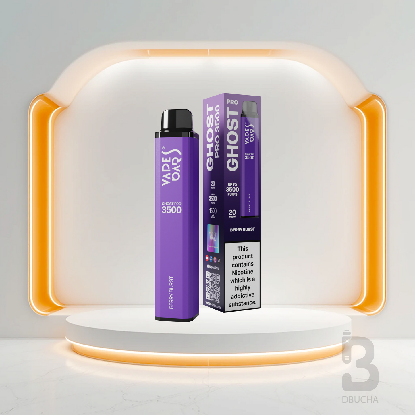 Jednorazówki - E papieros - Polska - Ghost - Pro - 3.5K - Berry Burst - Najtańsze