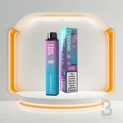 Jednorazówki - E papieros - Polska - Ghost - Pro - 3.5K - Blue Sour Raspberry - Najtańsze