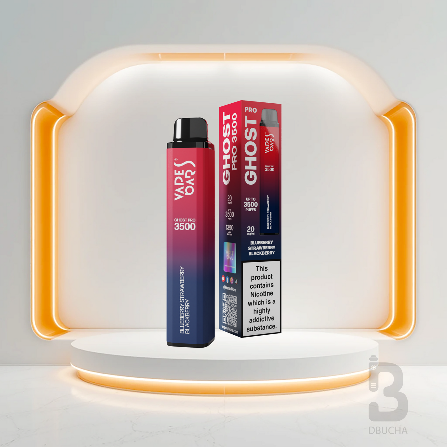 Jednorazówki - E papieros - Polska - Ghost - Pro - 3.5K - Blueberry Strawberry Blackberry - Najtańsze