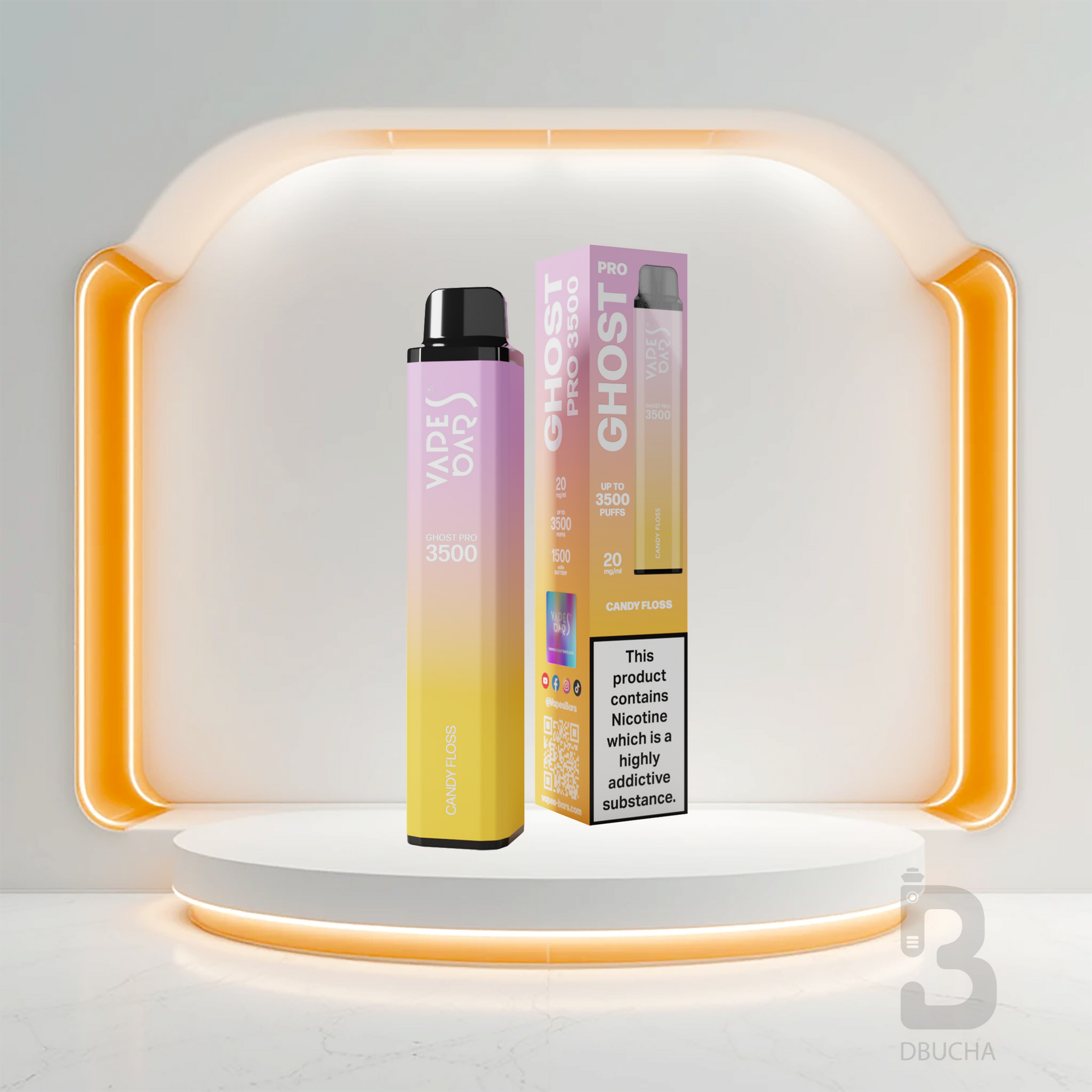 Jednorazówki - E papieros - Polska - Ghost - Pro - 3.5K - Candy Floss - Najtańsze