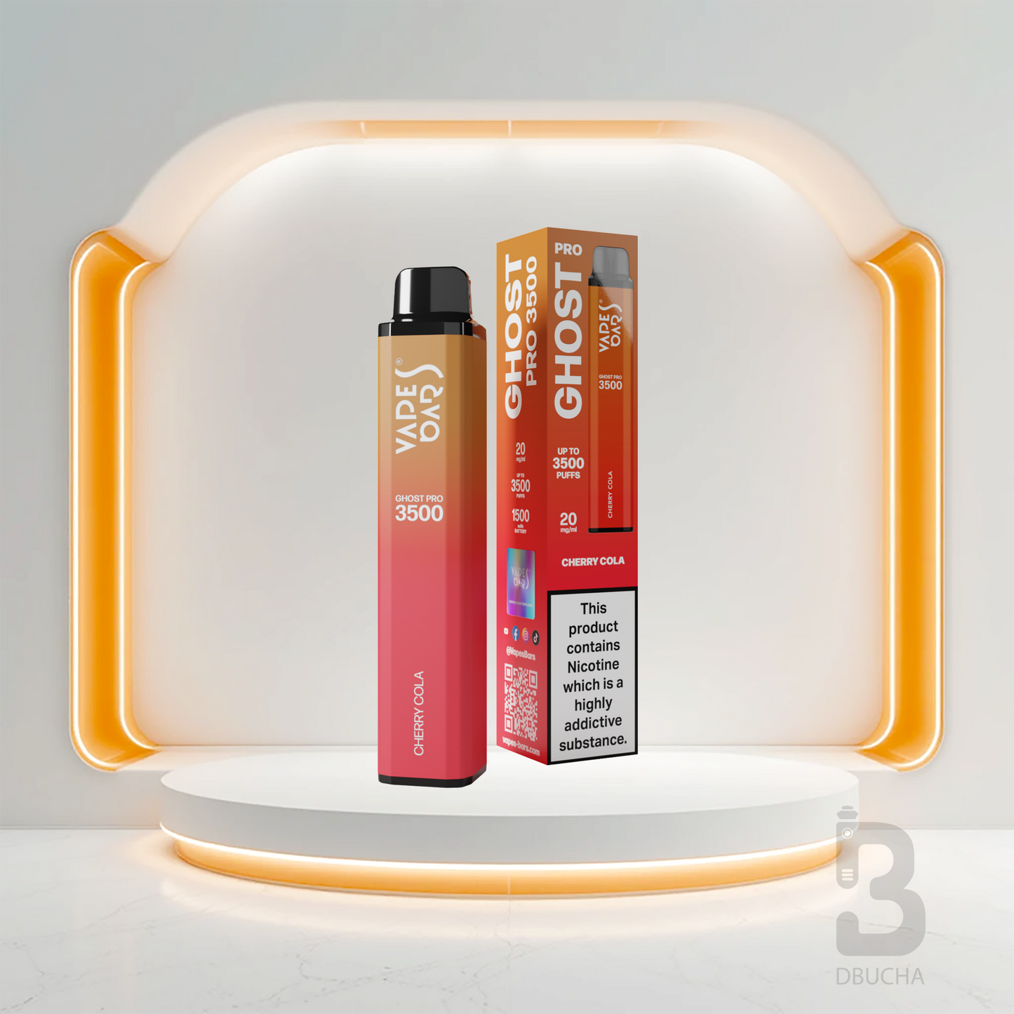 Jednorazówki - E papieros - Polska - Ghost - Pro - 3.5K - Cherry Cola - Najtańsze