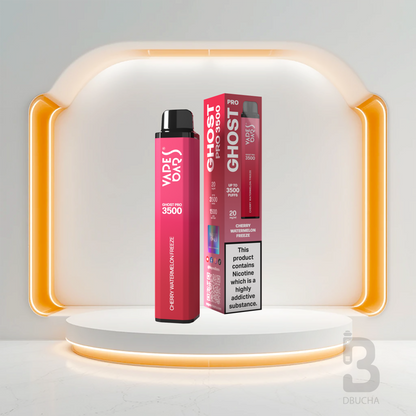 Jednorazówki - E papieros - Polska - Ghost - Pro - 3.5K - Cherry Watermelon Freeze - Najtańsze