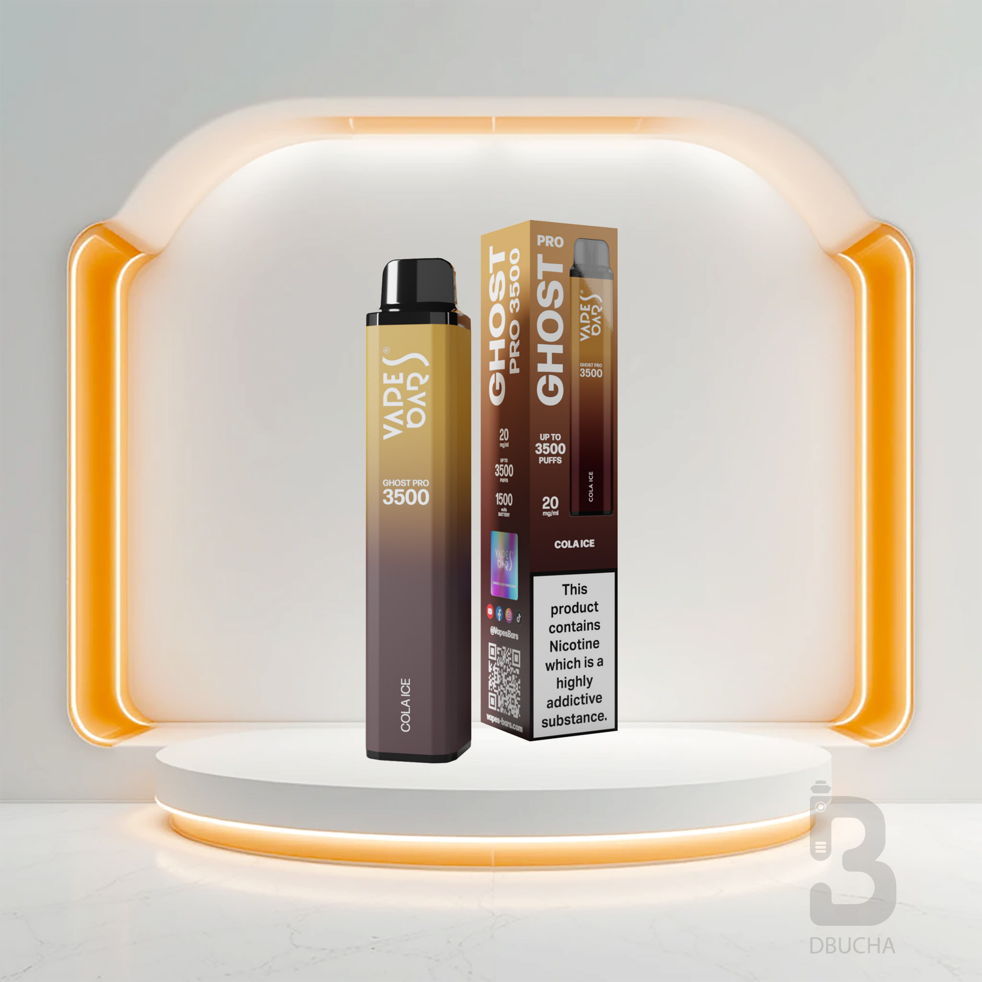 Jednorazówki - E papieros - Polska - Ghost - Pro - 3.5K - Cola Ice - Najtańsze