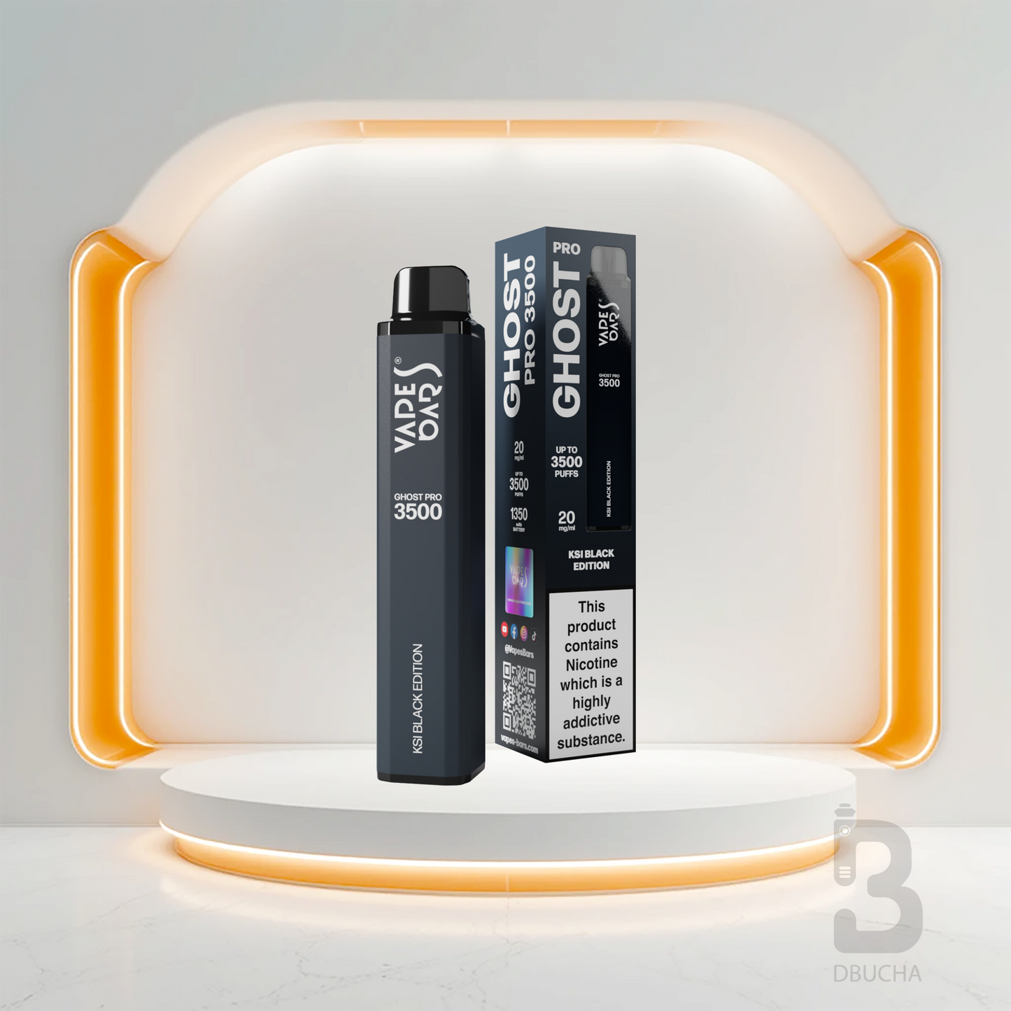 Jednorazówki - E papieros - Polska - Ghost - Pro - 3.5K - KSI Black Edition - Najtańsze