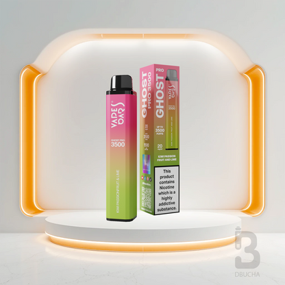 Jednorazówki - E papieros - Polska - Ghost - Pro - 3.5K - Kiwi Passion Fruit And Lime - Najtańsze