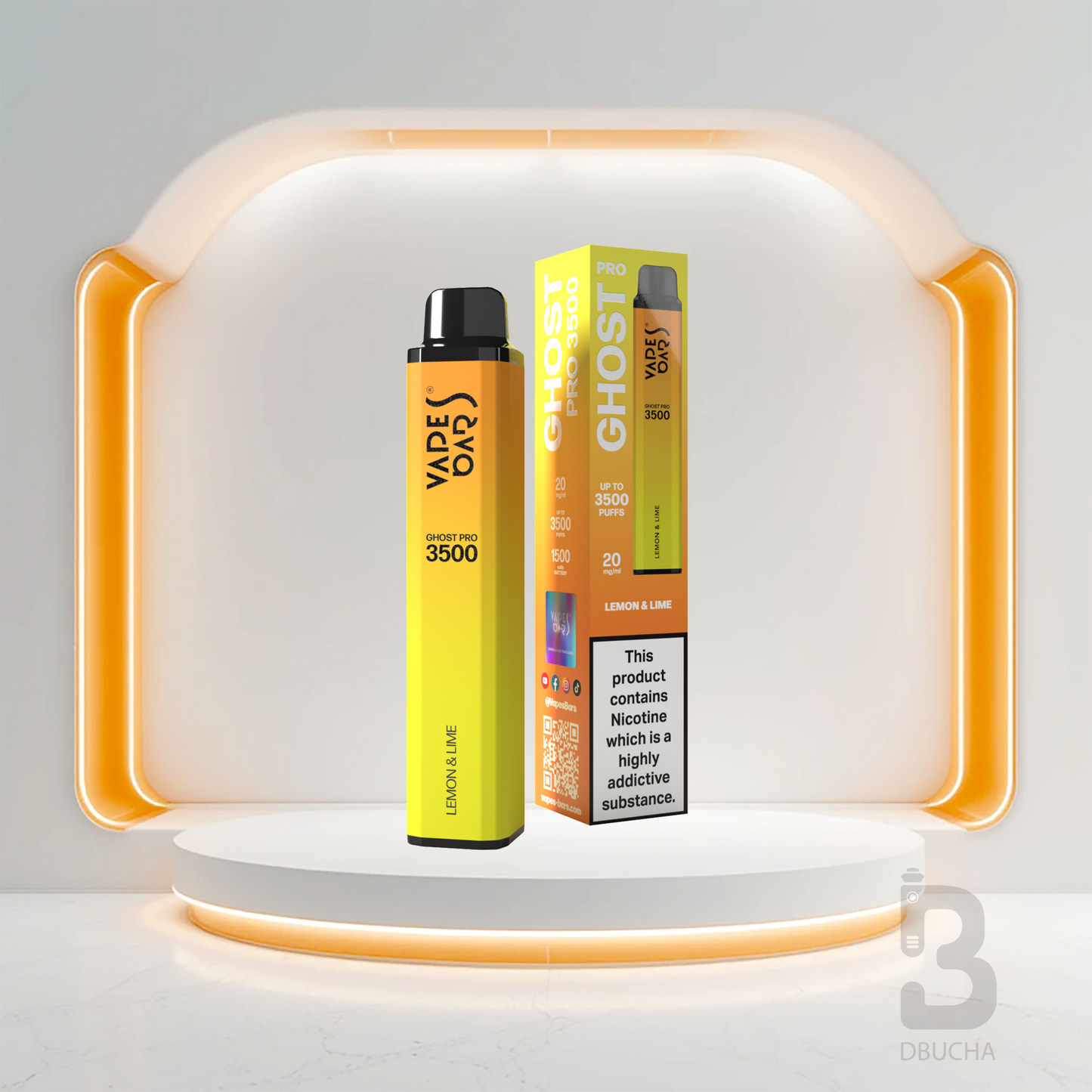 Jednorazówki - E papieros - Polska - Ghost - Pro - 3.5K - Lemon Lime - Najtańsze