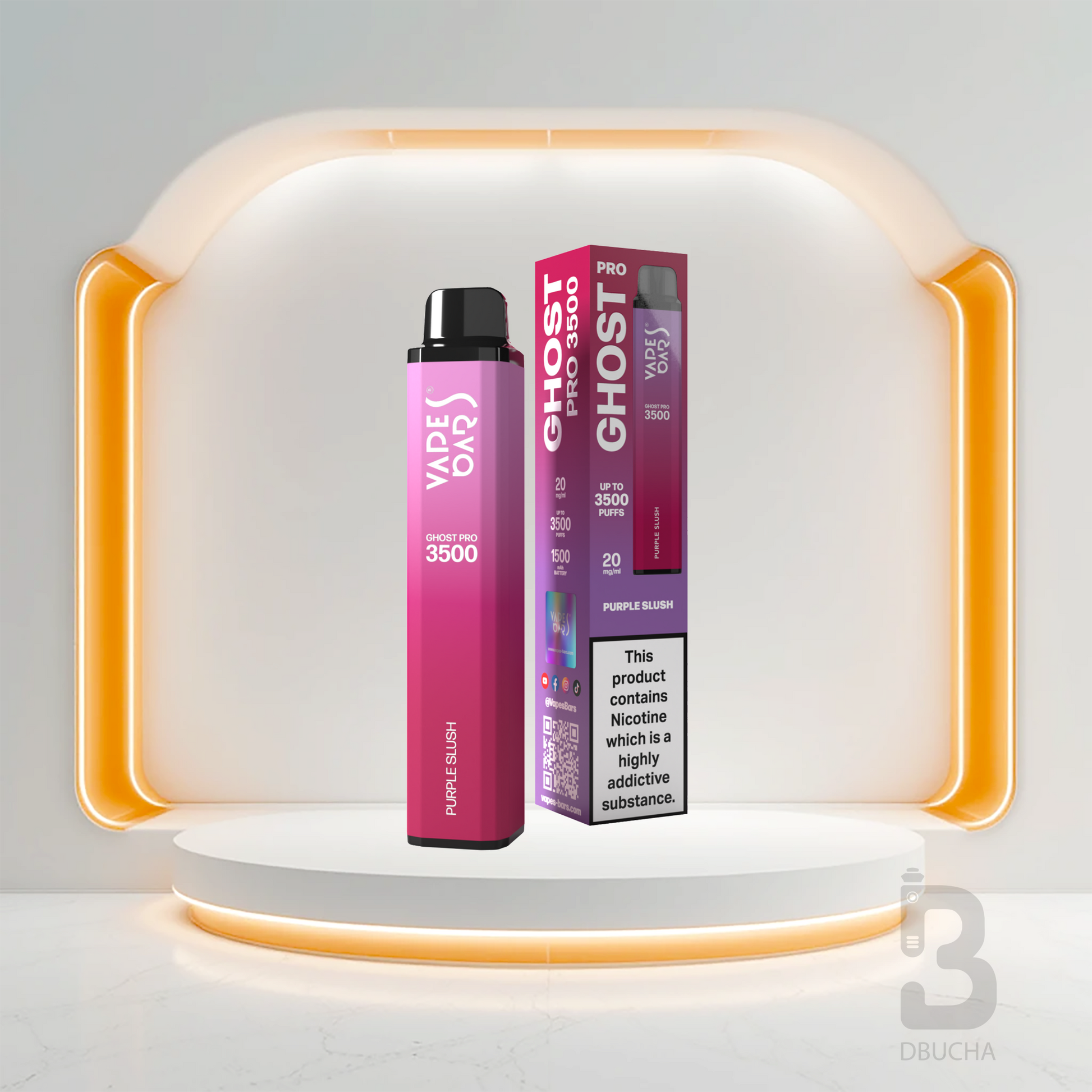 Jednorazówki - E papieros - Polska - Ghost - Pro - 3.5K - Purple Slush - Najtańsze