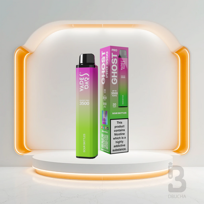 Jednorazówki - E papieros - Polska - Ghost - Pro - 3.5K - Sour Skittles - Najtańsze