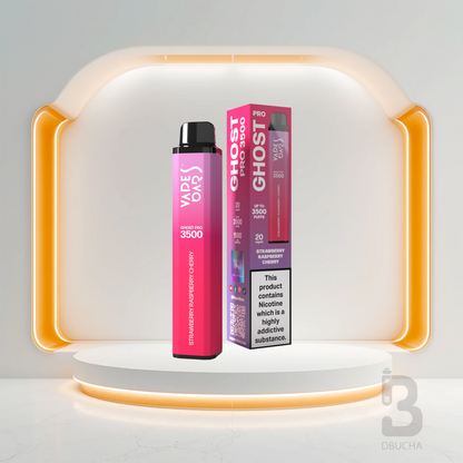 Jednorazówki - E papieros - Polska - Ghost - Pro - 3.5K - Strawberry Raspberry Cherry - Najtańsze