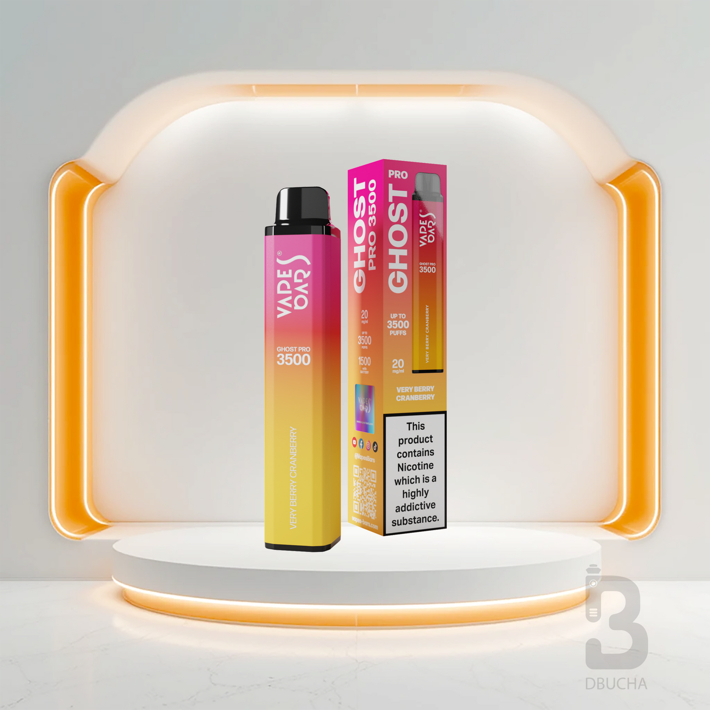 Jednorazówki - E papieros - Polska - Ghost - Pro - 3.5K - Very Berry Cranberry - Najtańsze