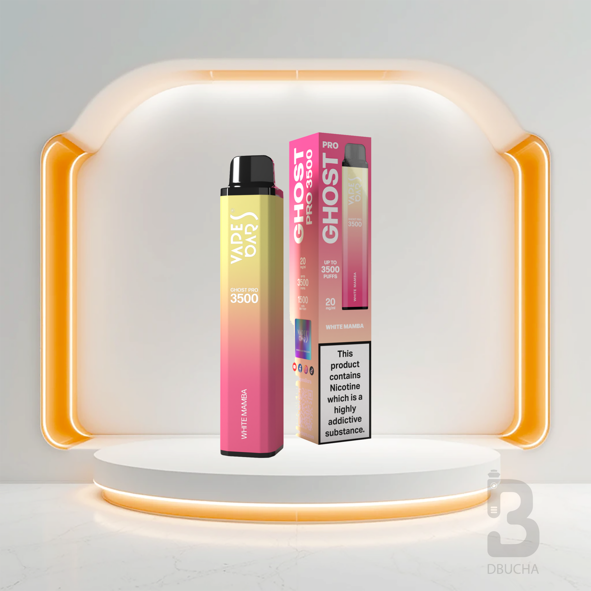 Jednorazówki - E papieros - Polska - Ghost - Pro - 3.5K - White Mamba - Najtańsze