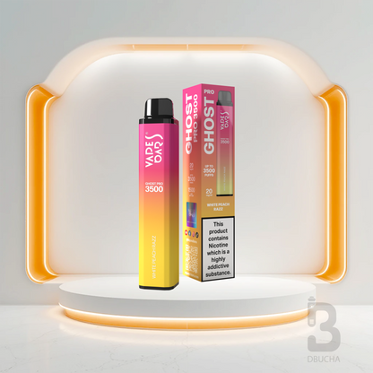 Jednorazówki - E papieros - Polska - Ghost - Pro - 3.5K - White Peach Razz - Najtańsze