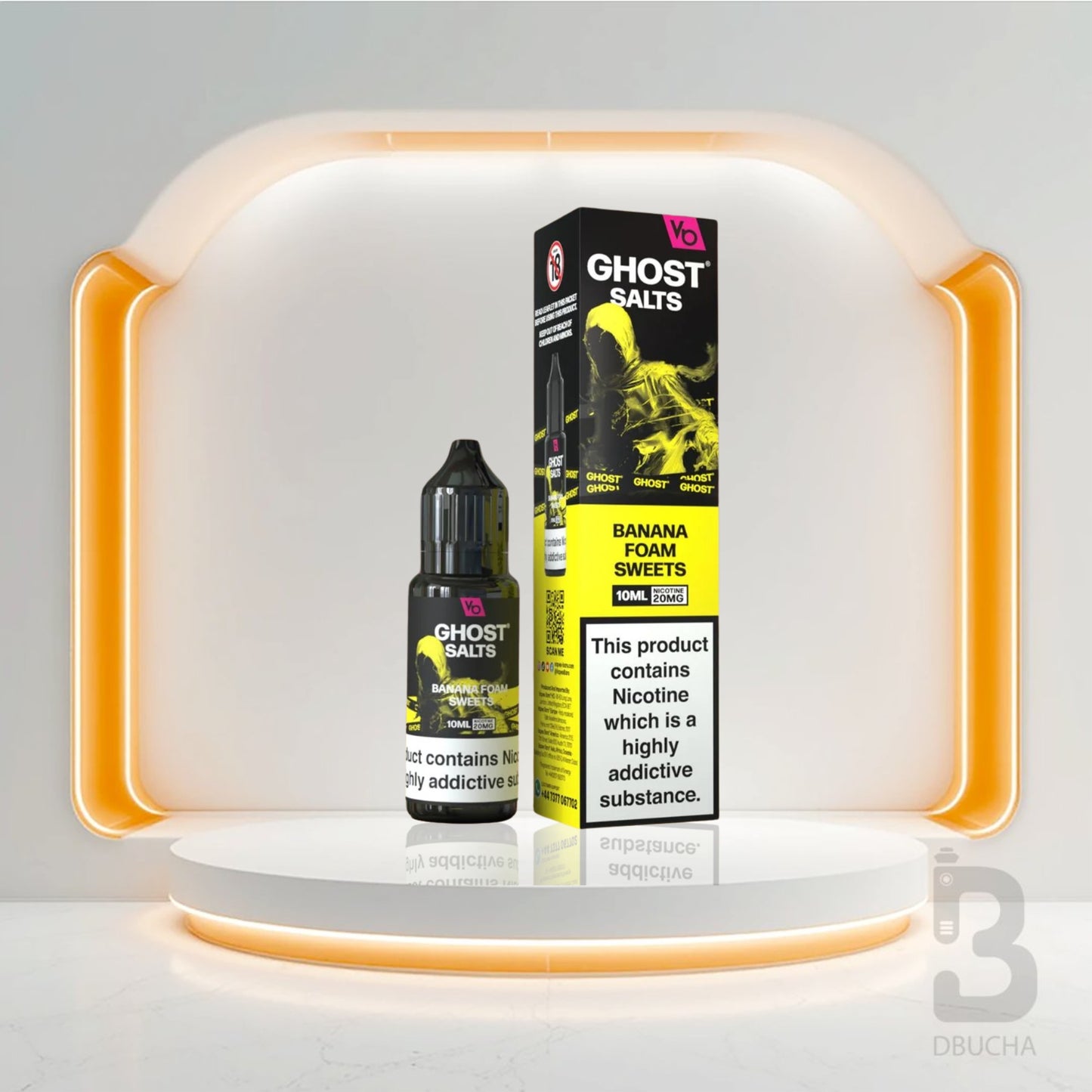 Sól Nikotynowa - E liquid - Polska - Ghost - Salts - 10ml - Banana Foam Sweets - Najtańsze