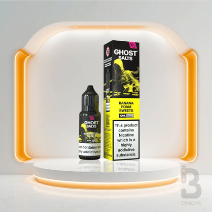 Sól Nikotynowa - E liquid - Polska - Ghost - Salts - 10ml - Banana Foam Sweets - Najtańsze