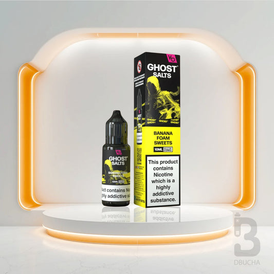 Sól Nikotynowa - E liquid - Polska - Ghost - Salts - 10ml - Banana Foam Sweets - Najtańsze
