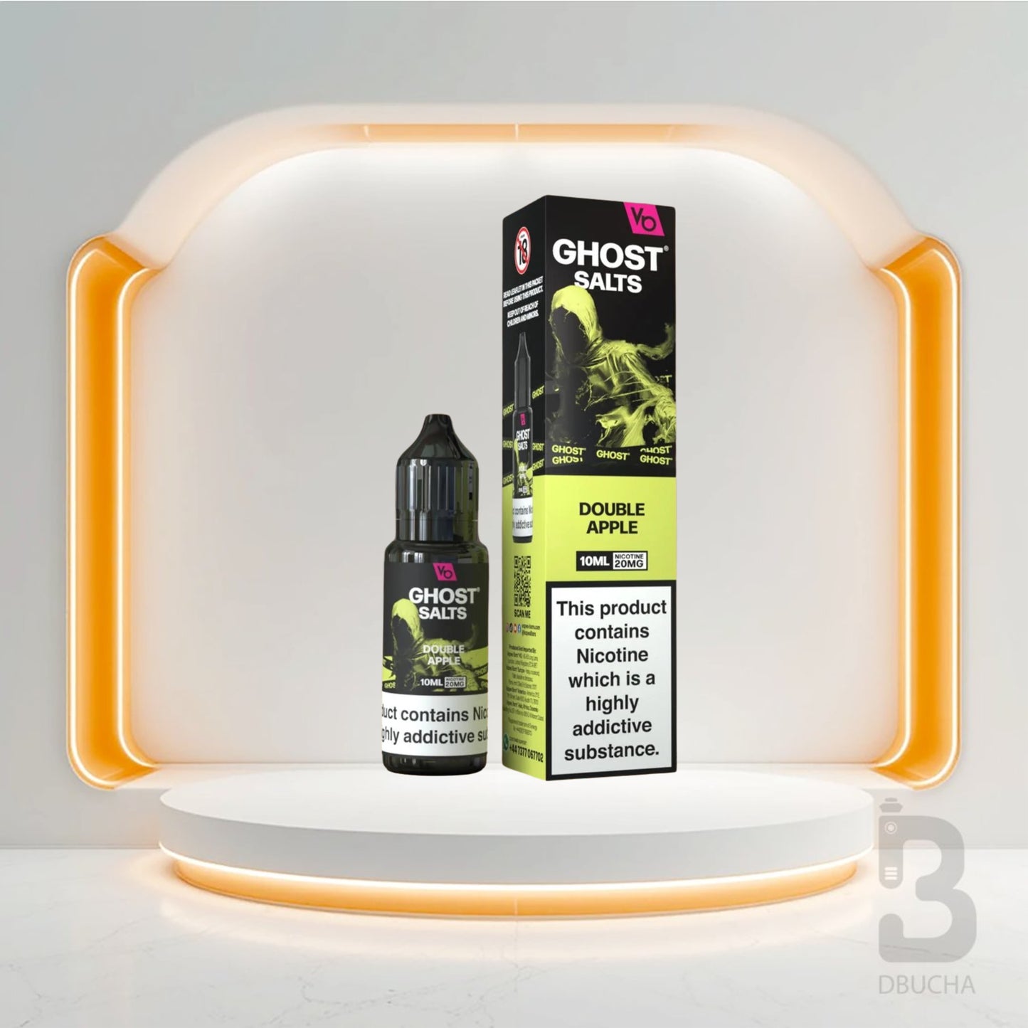 Sól Nikotynowa - E liquid - Polska - Ghost - Salts - 10ml - Double Apple - Najtańsze