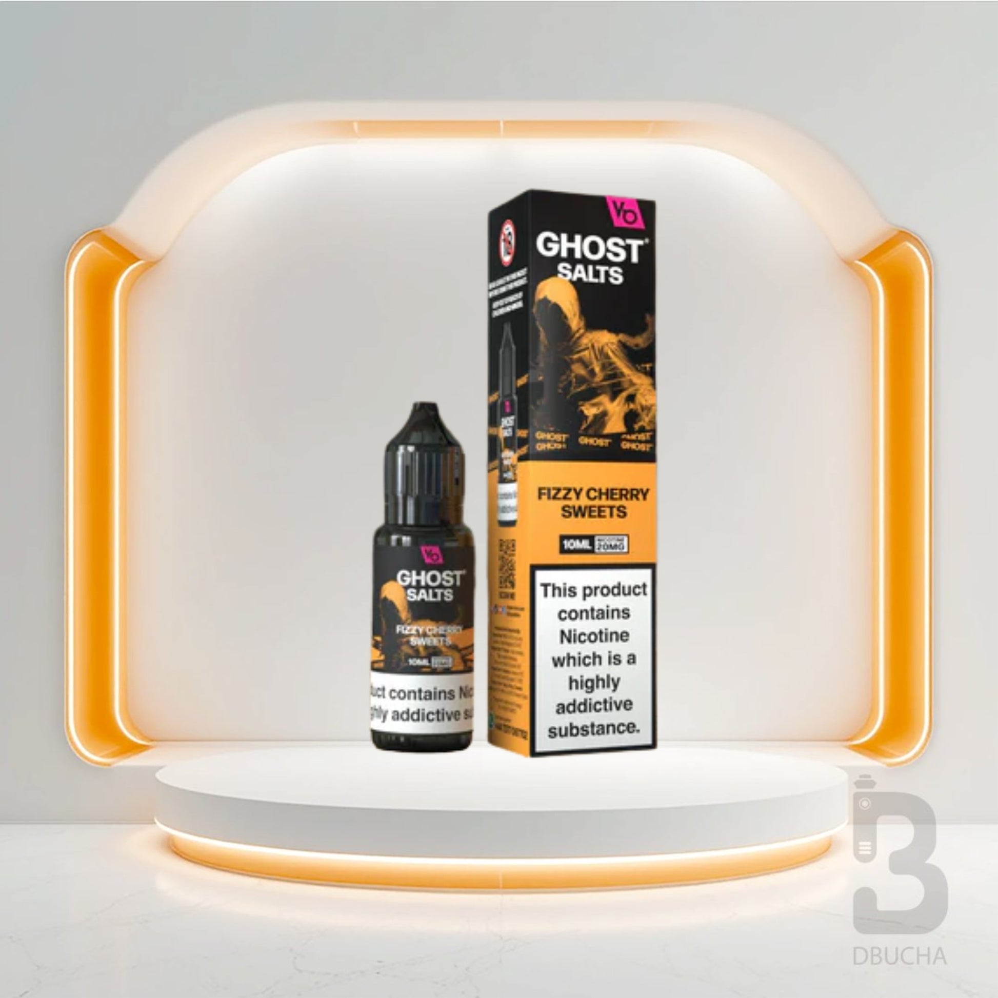 Sól Nikotynowa - E liquid - Polska - Ghost - Salts - 10ml - Fizzy Cherry Sweets - Najtańsze