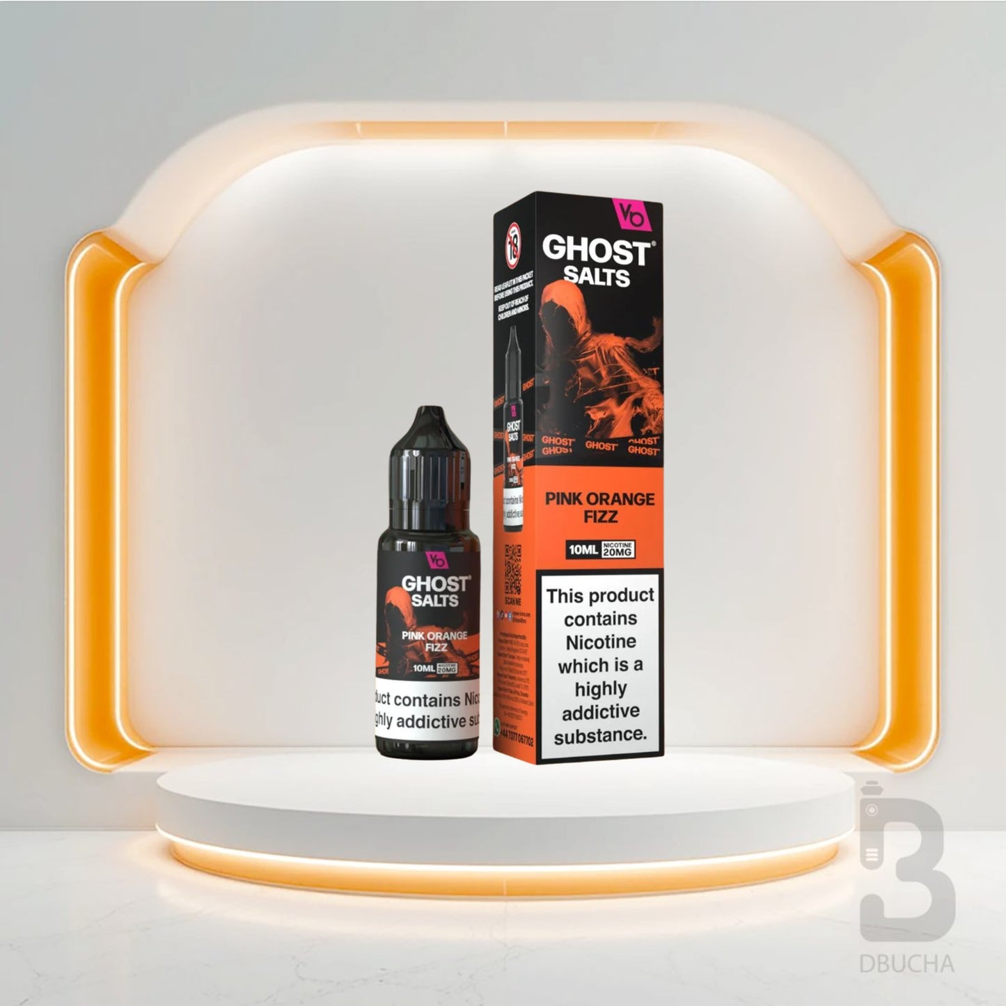 Sól Nikotynowa - E liquid - Polska - Ghost - Salts - 10ml - Pink Orange Fizz - Najtańsze