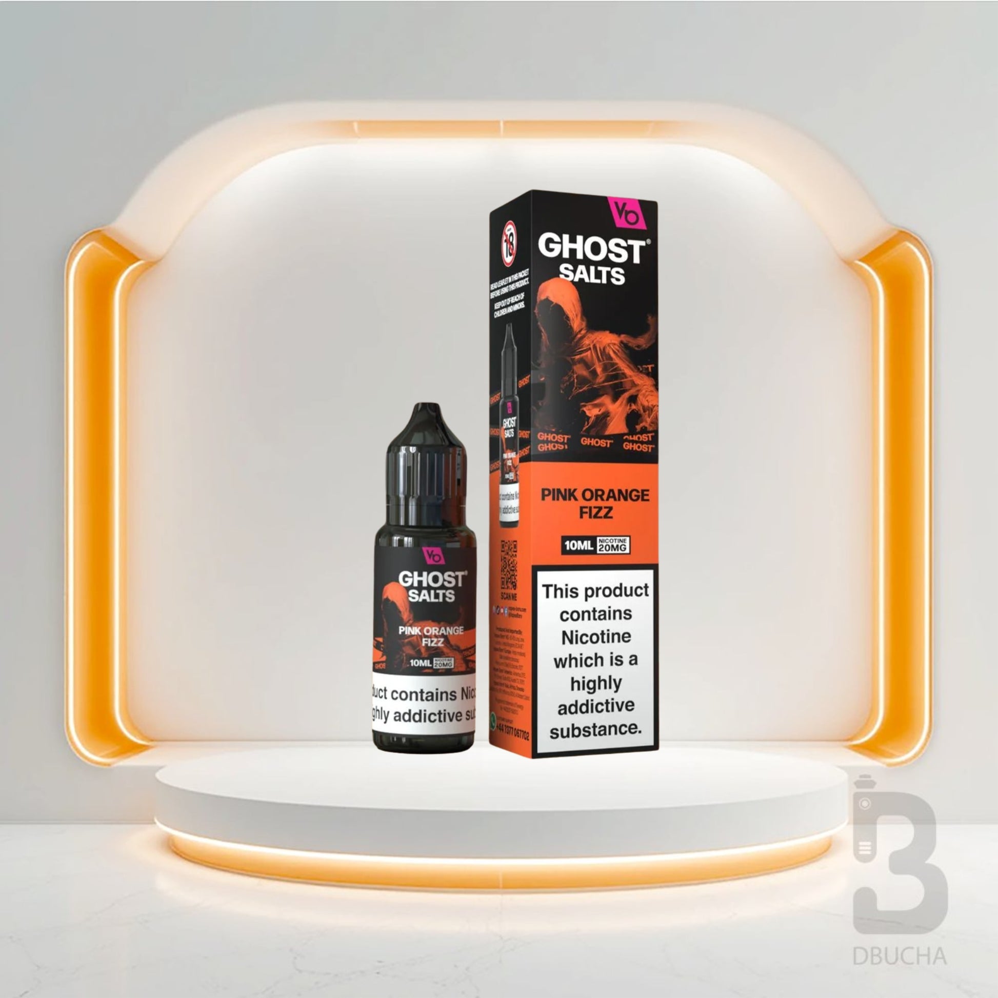 Sól Nikotynowa - E liquid - Polska - Ghost - Salts - 10ml - Pink Orange Fizz - Najtańsze