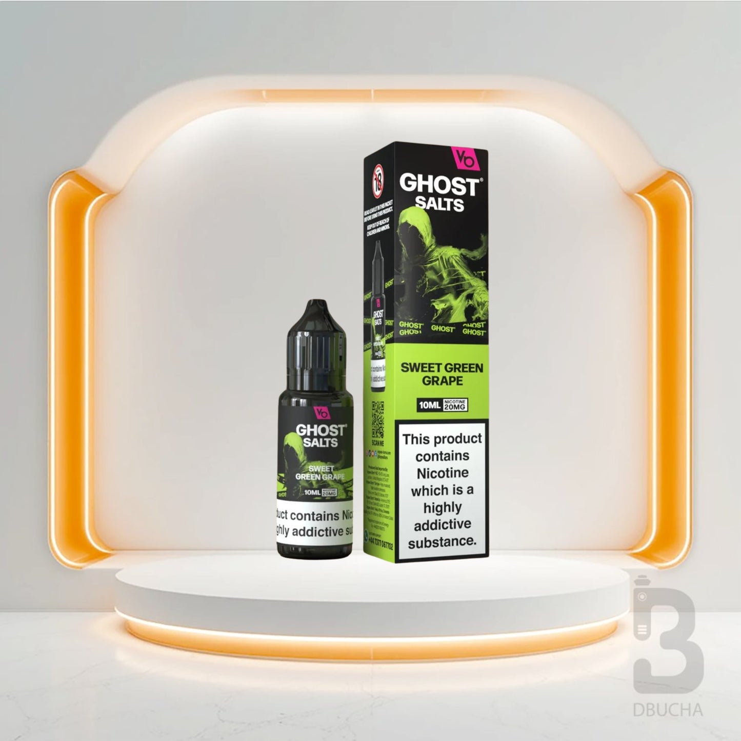 Sól Nikotynowa - E liquid - Polska - Ghost - Salts - 10ml - Sweet Green Grape - Najtańsze