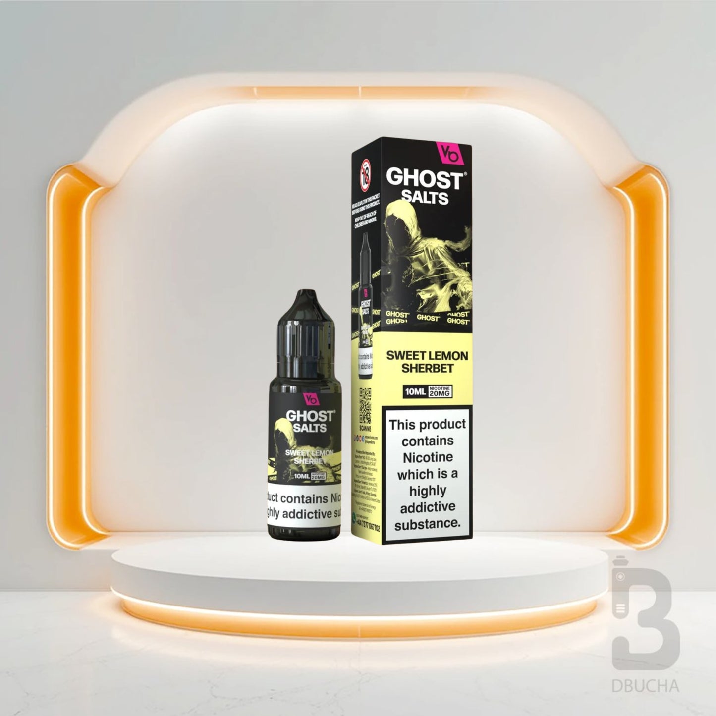 Sól Nikotynowa - E liquid - Polska - Ghost - Salts - 10ml - Sweet Lemon Sherbet - Najtańsze