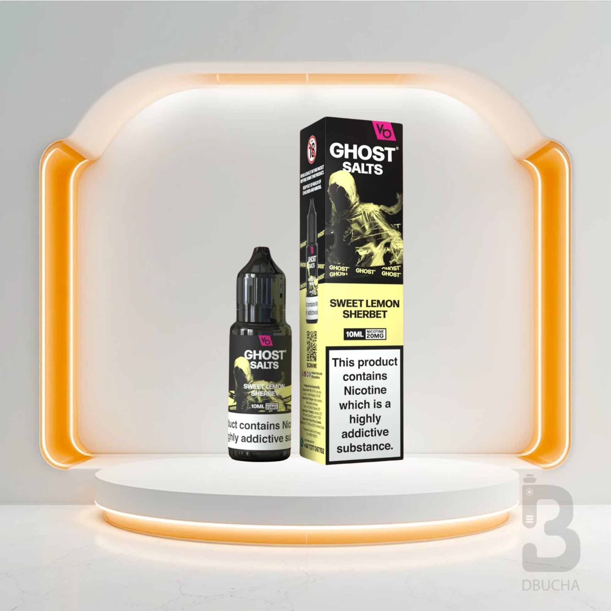 Sól Nikotynowa - E liquid - Polska - Ghost - Salts - 10ml - Sweet Lemon Sherbet - Najtańsze