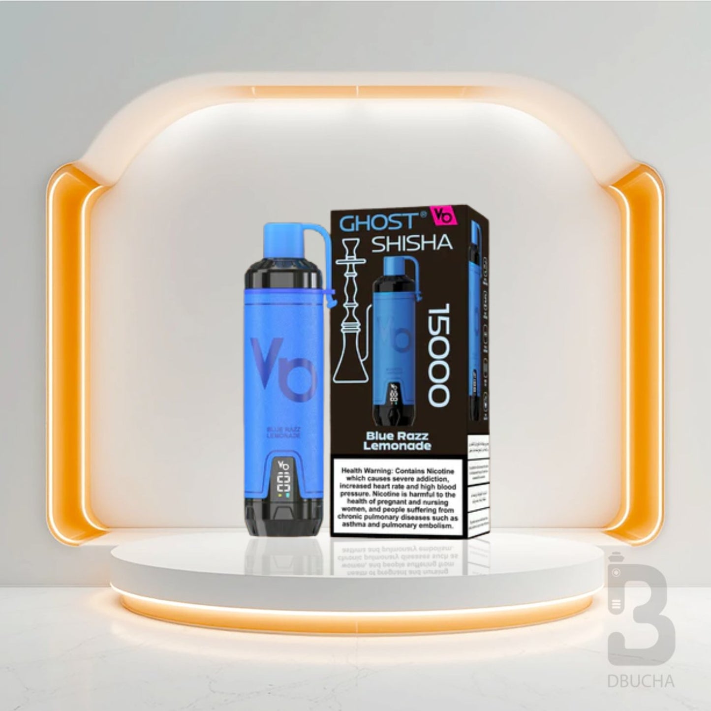 Jednorazówki - E papieros - Polska - Ghost - Shisha - 15K - Blue Razz Lemonade - Najtańsze