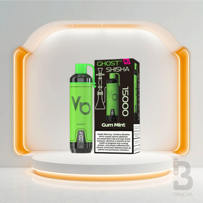 Jednorazówki - E papieros - Polska - Ghost - Shisha - 15K - Gum Mint - Najtańsze